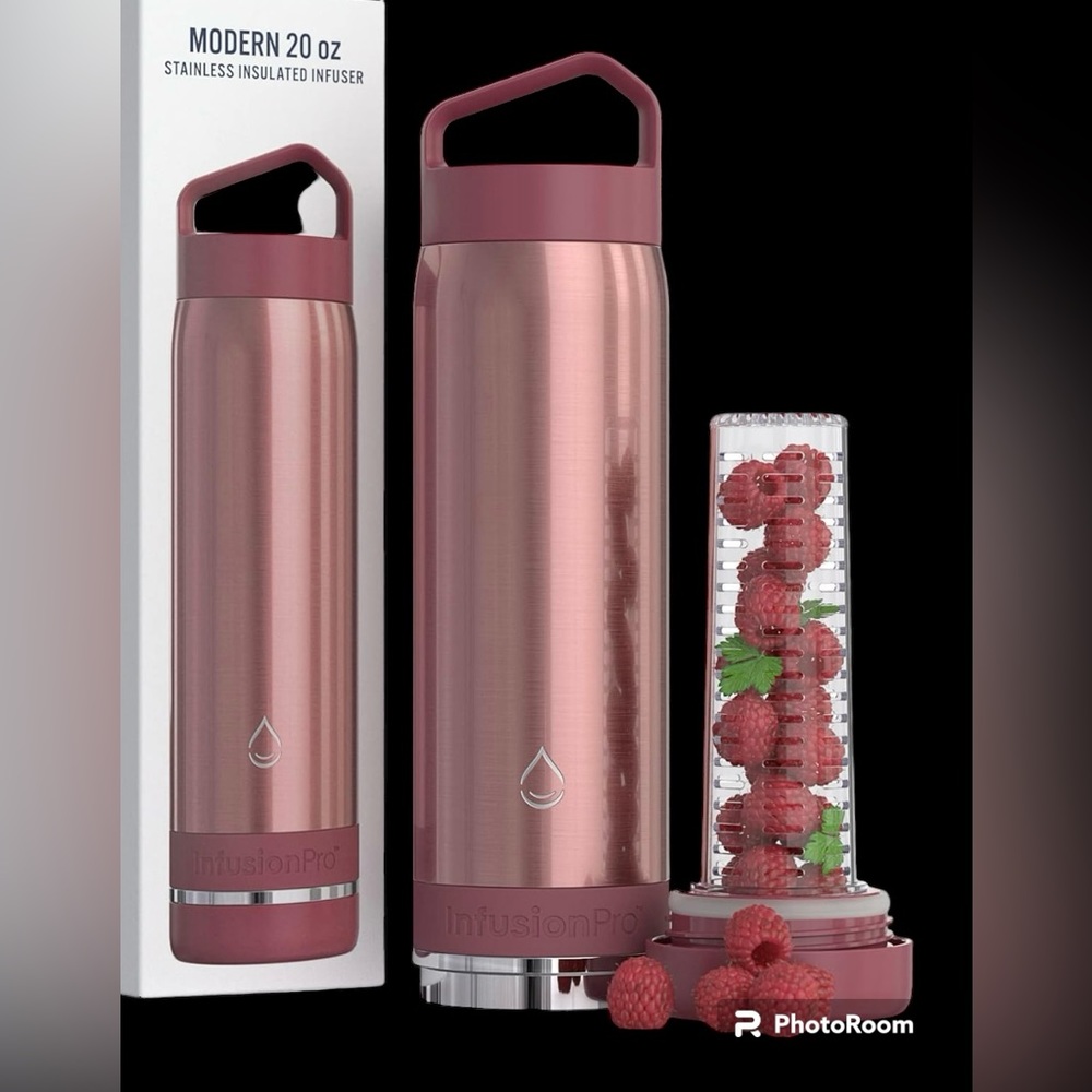 Stainless steel water infusion bottle